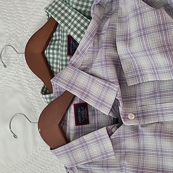 2 Untuck It Short Sleeve Button Up X-Large Slim Fit - Picture 1 of 5